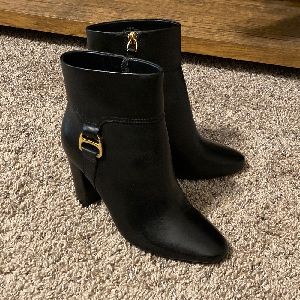 Lauren Ralph Lauren McKay Black Ankle Boots